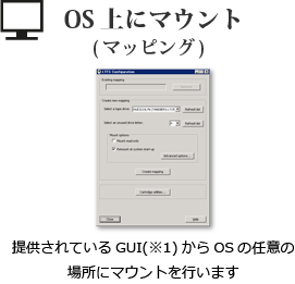 OSにマウント